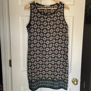 Amber Blue geometric print dress